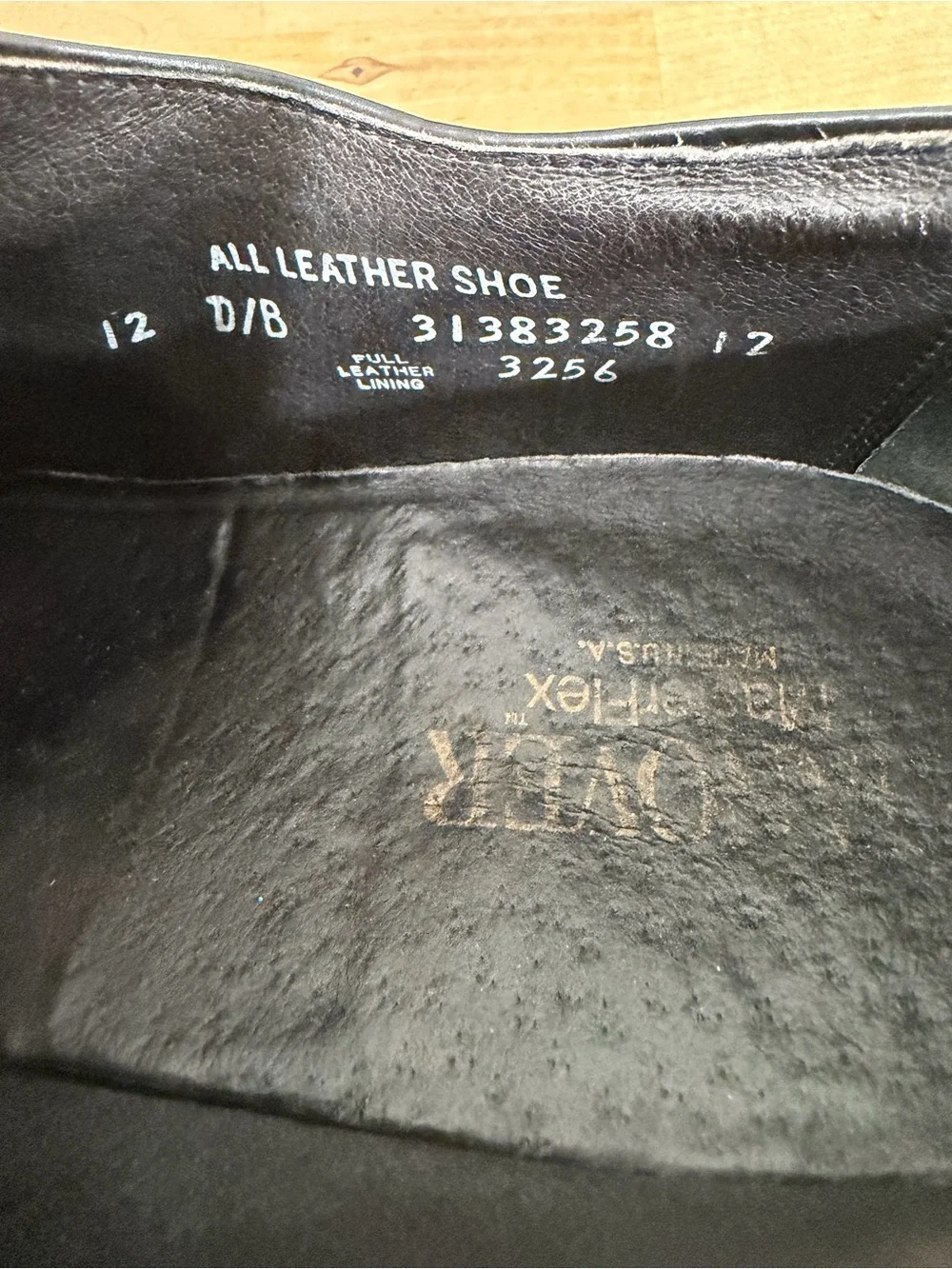 Hanover‎ Master Flex Classic Black Leather Cap-Toe Men’s Dress Shoes